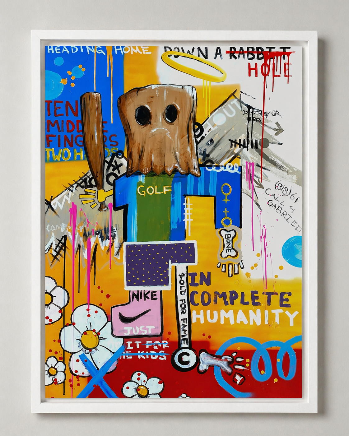 Sellout “Calling Angel Gabriel” - Original on canvas, 1 of 1 - 60 x 40”