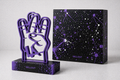 Sellout “The Lost Box: PURPLE LA Hand” - Acrylic Resin Sculpture w Embellished Collection Box, The Lost Box Collector’s edition of 1 - 9”