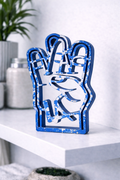 Sellout “The Lost Box: Embellished BLUE DODGERS” - Acrylic Resin Sculpture, Limited edition of 1 - 9”