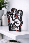 Sellout “The Lost Box: Embellished BLACK” - Acrylic Resin Sculpture, Limited edition of 1 - 9”