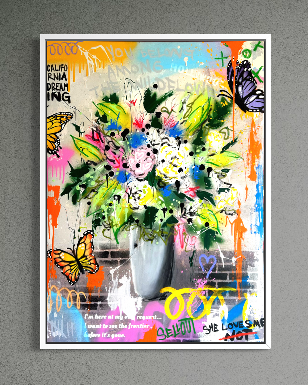 Sellout “You Belong Among the Wildflowers” - Original on Gallery Canvas, 1 of 1 - 40 x 30”